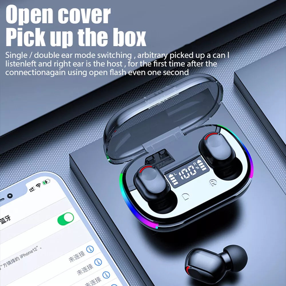 Plugga Mini Wireless Earbuds - TWS 5.3 Wireless Headphones Earphone Waterproof For All Phones